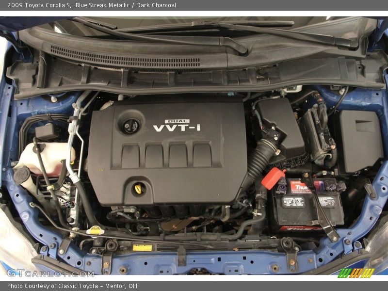 Blue Streak Metallic / Dark Charcoal 2009 Toyota Corolla S