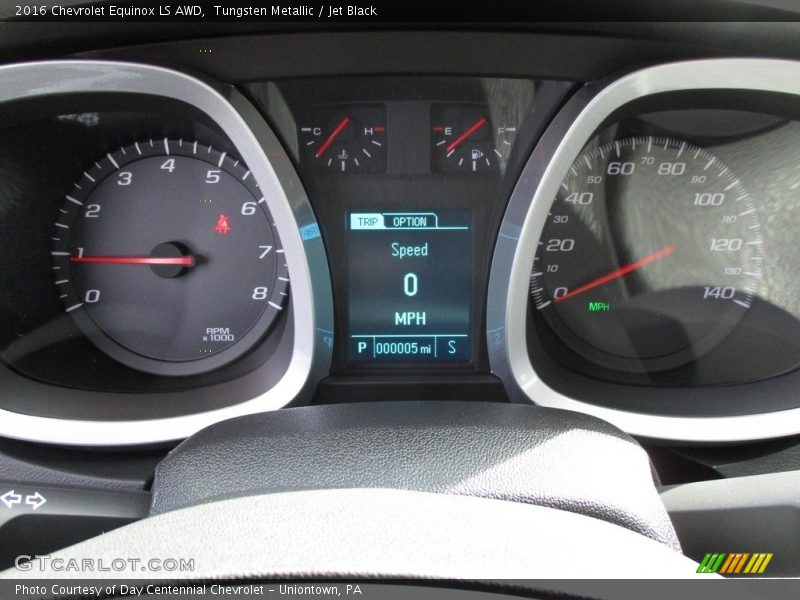 Tungsten Metallic / Jet Black 2016 Chevrolet Equinox LS AWD