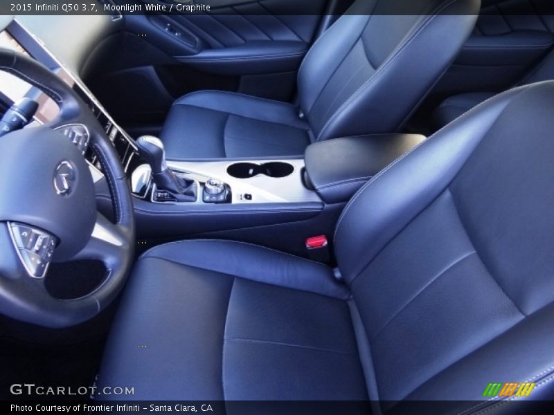 Moonlight White / Graphite 2015 Infiniti Q50 3.7