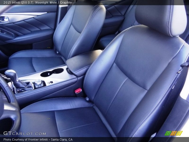 Moonlight White / Graphite 2015 Infiniti Q50 3.7
