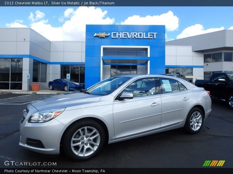 Silver Ice Metallic / Jet Black/Titanium 2013 Chevrolet Malibu LT