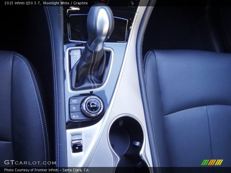 Moonlight White / Graphite 2015 Infiniti Q50 3.7
