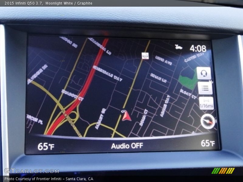 Moonlight White / Graphite 2015 Infiniti Q50 3.7