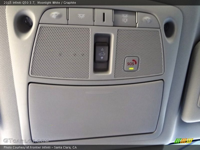 Moonlight White / Graphite 2015 Infiniti Q50 3.7