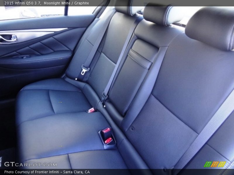 Moonlight White / Graphite 2015 Infiniti Q50 3.7