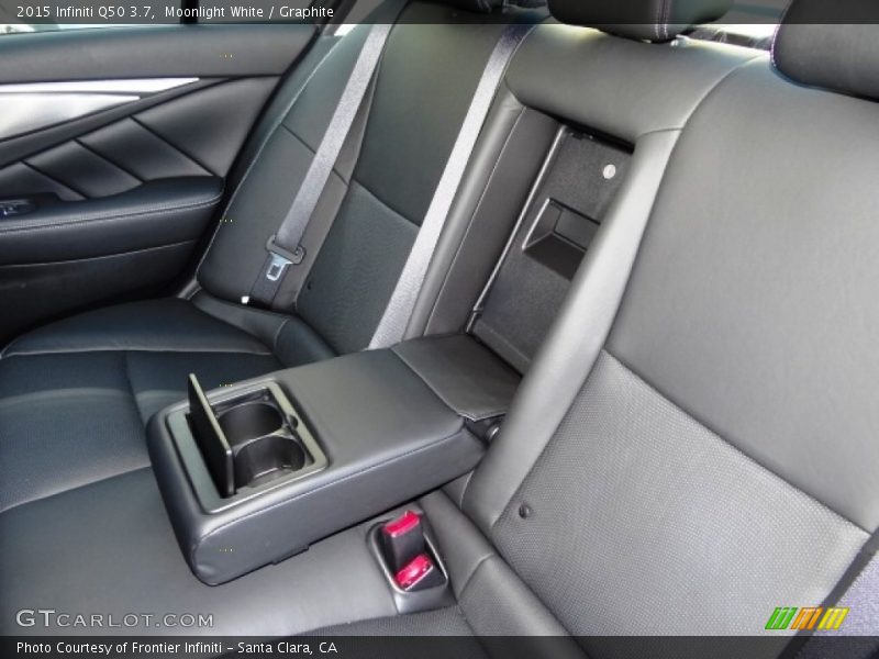 Moonlight White / Graphite 2015 Infiniti Q50 3.7
