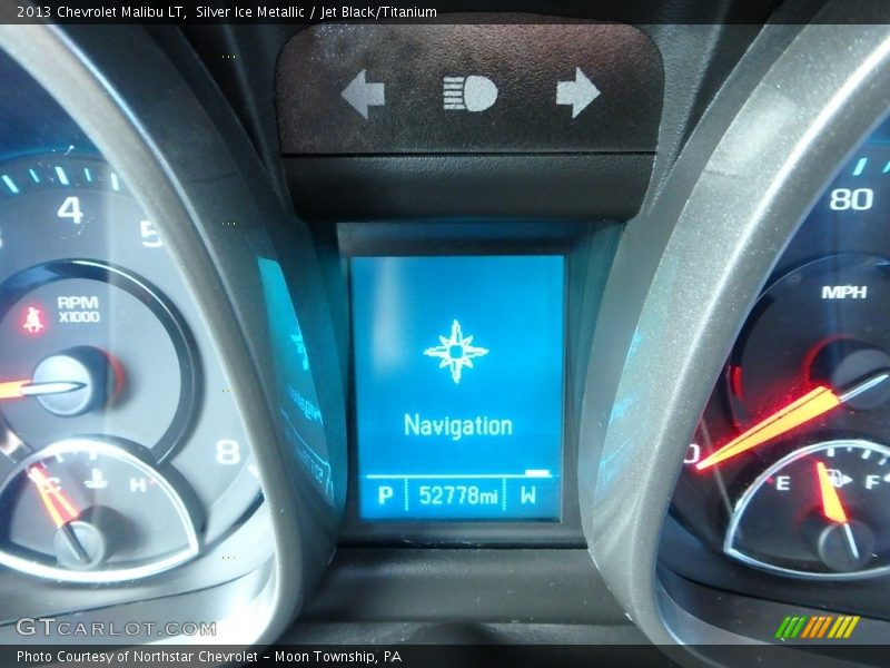Silver Ice Metallic / Jet Black/Titanium 2013 Chevrolet Malibu LT