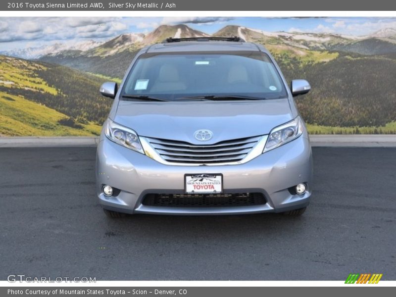 Silver Sky Metallic / Ash 2016 Toyota Sienna Limited AWD