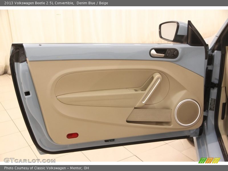 Denim Blue / Beige 2013 Volkswagen Beetle 2.5L Convertible