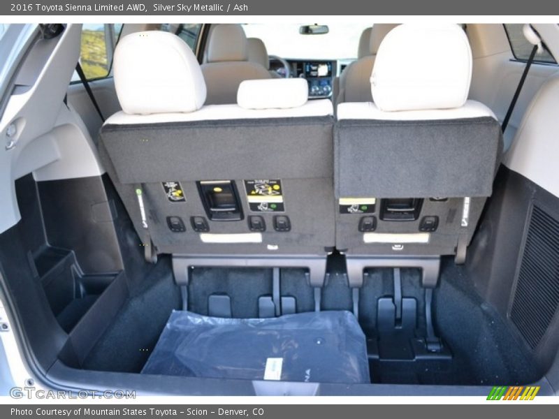Silver Sky Metallic / Ash 2016 Toyota Sienna Limited AWD