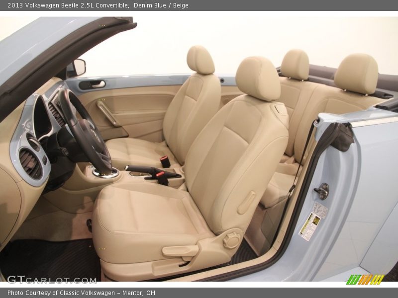 Denim Blue / Beige 2013 Volkswagen Beetle 2.5L Convertible