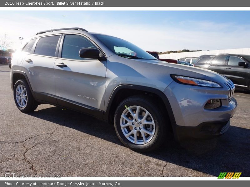 Billet Silver Metallic / Black 2016 Jeep Cherokee Sport