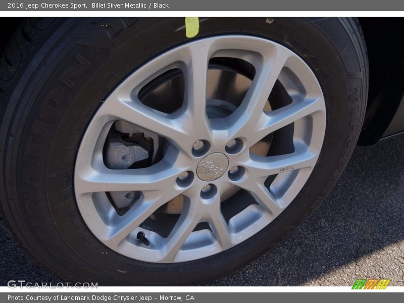 Billet Silver Metallic / Black 2016 Jeep Cherokee Sport