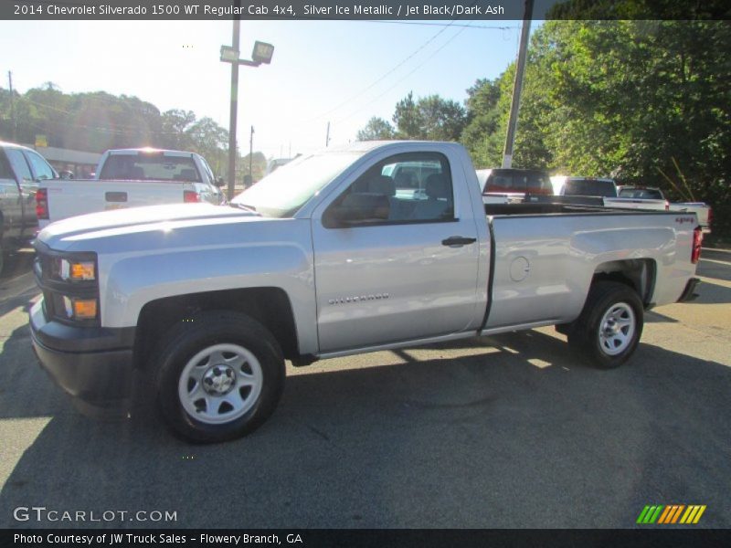 Silver Ice Metallic / Jet Black/Dark Ash 2014 Chevrolet Silverado 1500 WT Regular Cab 4x4