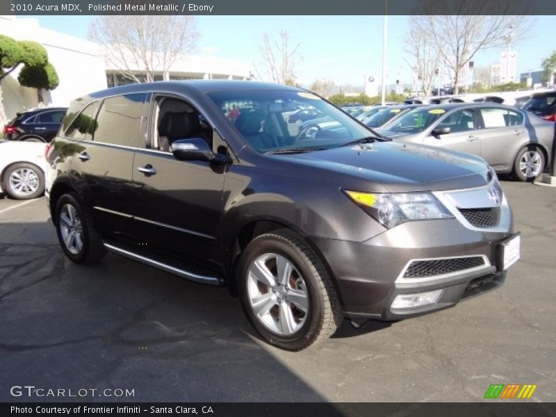 Polished Metal Metallic / Ebony 2010 Acura MDX