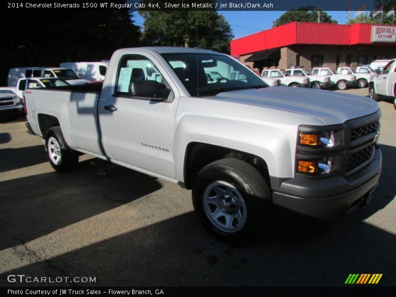Silver Ice Metallic / Jet Black/Dark Ash 2014 Chevrolet Silverado 1500 WT Regular Cab 4x4