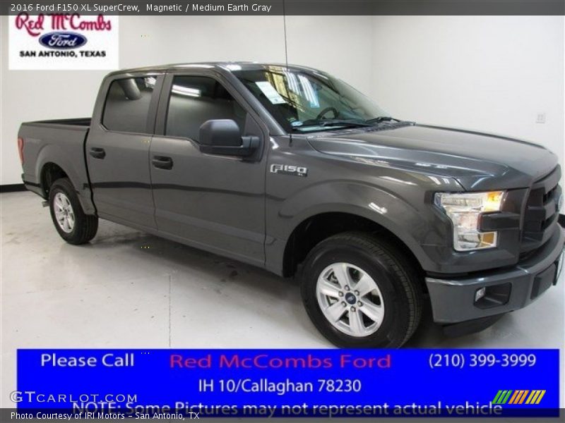 Magnetic / Medium Earth Gray 2016 Ford F150 XL SuperCrew