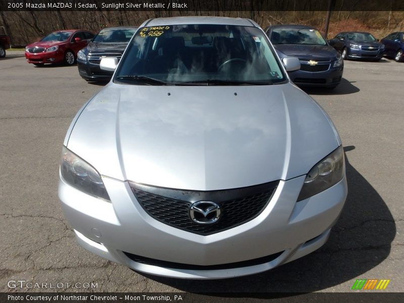 Sunlight Silver Metallic / Black 2005 Mazda MAZDA3 i Sedan