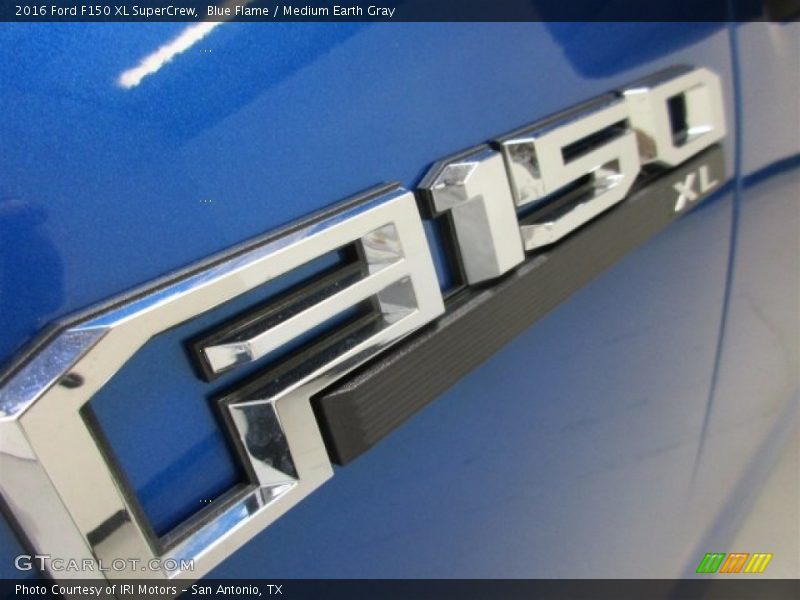 Blue Flame / Medium Earth Gray 2016 Ford F150 XL SuperCrew