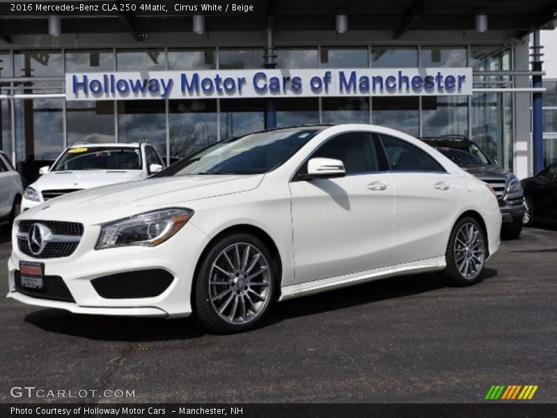 Cirrus White / Beige 2016 Mercedes-Benz CLA 250 4Matic