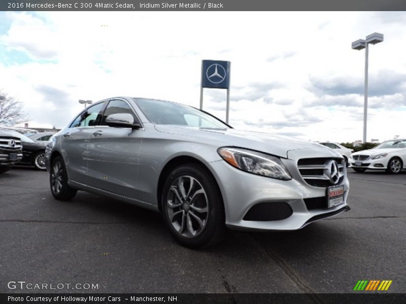 Iridium Silver Metallic / Black 2016 Mercedes-Benz C 300 4Matic Sedan