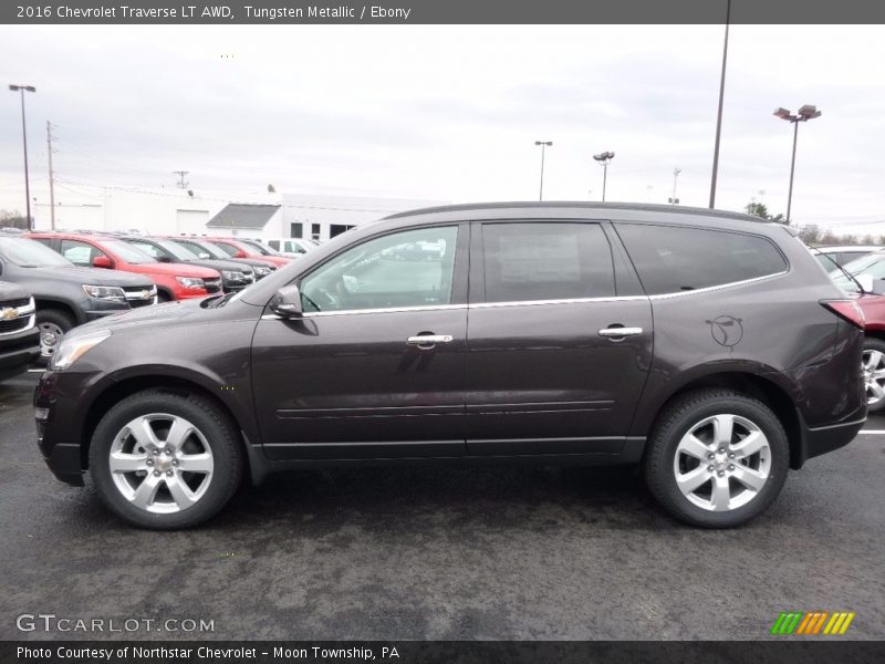 Tungsten Metallic / Ebony 2016 Chevrolet Traverse LT AWD