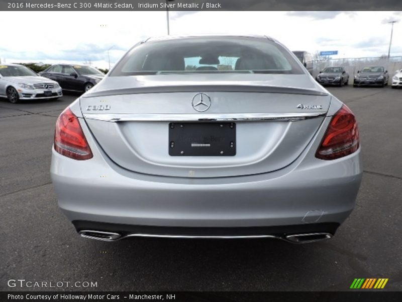 Iridium Silver Metallic / Black 2016 Mercedes-Benz C 300 4Matic Sedan