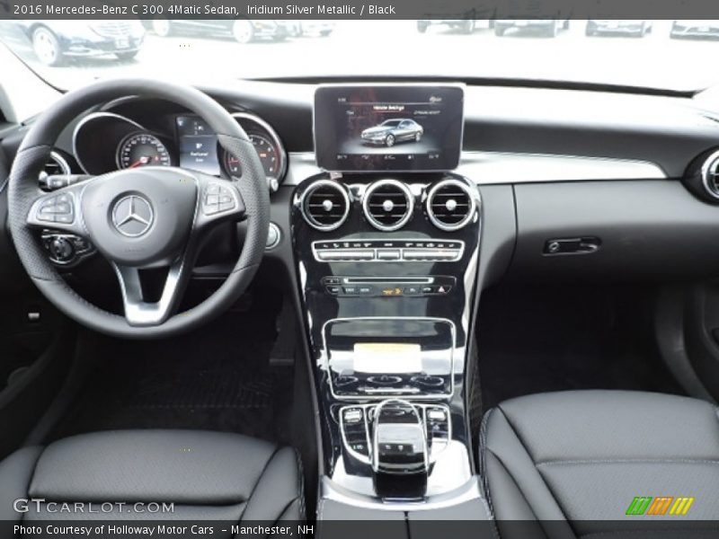 Iridium Silver Metallic / Black 2016 Mercedes-Benz C 300 4Matic Sedan