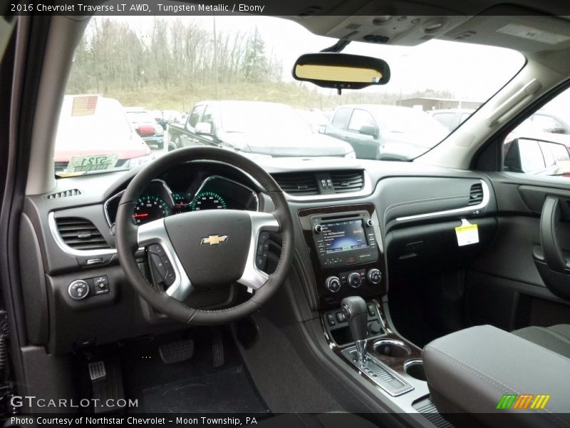 Tungsten Metallic / Ebony 2016 Chevrolet Traverse LT AWD