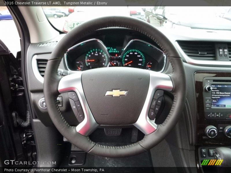 Tungsten Metallic / Ebony 2016 Chevrolet Traverse LT AWD