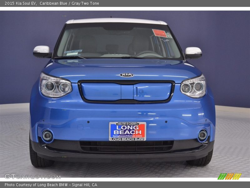 Caribbean Blue / Gray Two Tone 2015 Kia Soul EV