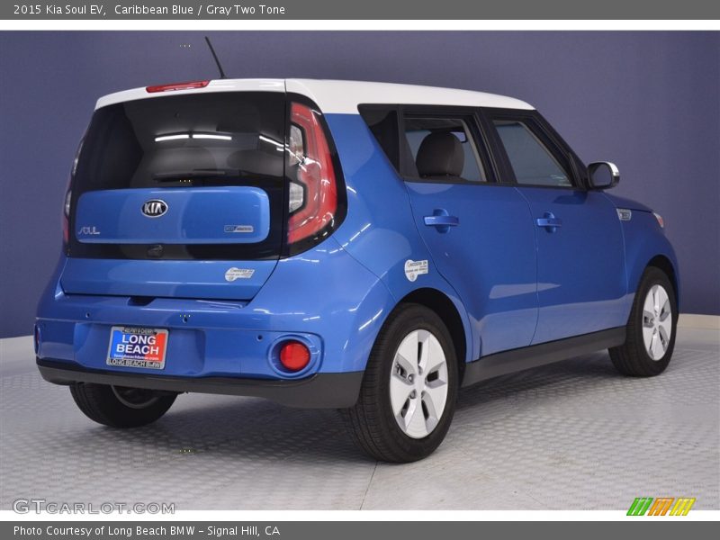 Caribbean Blue / Gray Two Tone 2015 Kia Soul EV