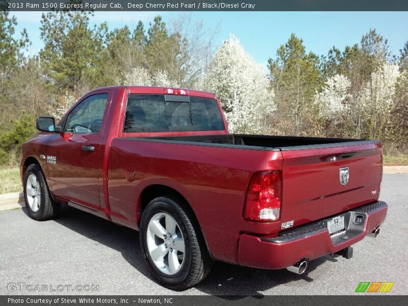 Deep Cherry Red Pearl / Black/Diesel Gray 2013 Ram 1500 Express Regular Cab