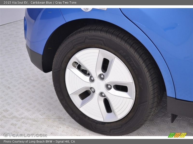 Caribbean Blue / Gray Two Tone 2015 Kia Soul EV