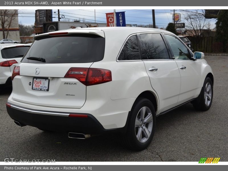 Aspen White Pearl / Parchment 2013 Acura MDX SH-AWD