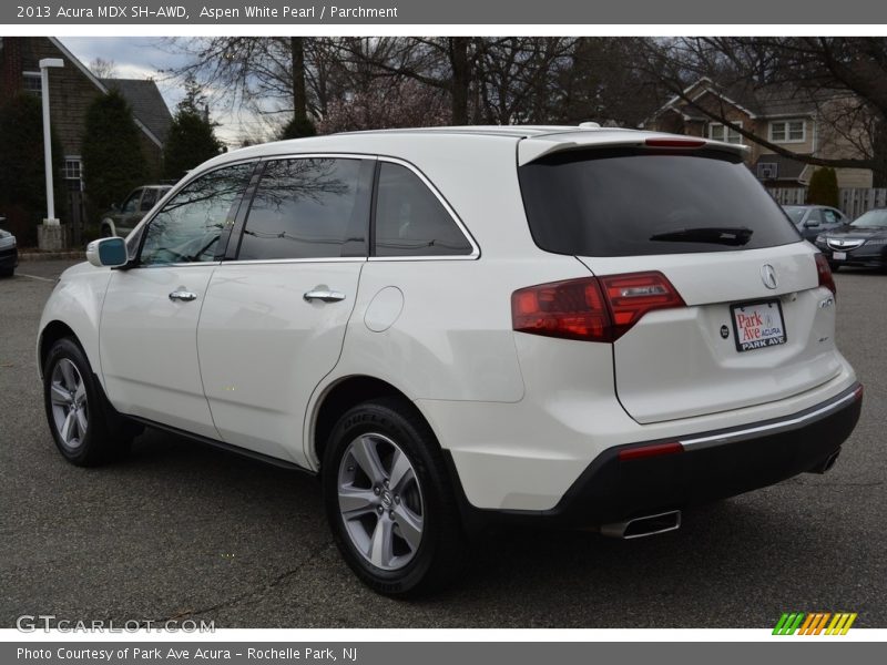 Aspen White Pearl / Parchment 2013 Acura MDX SH-AWD