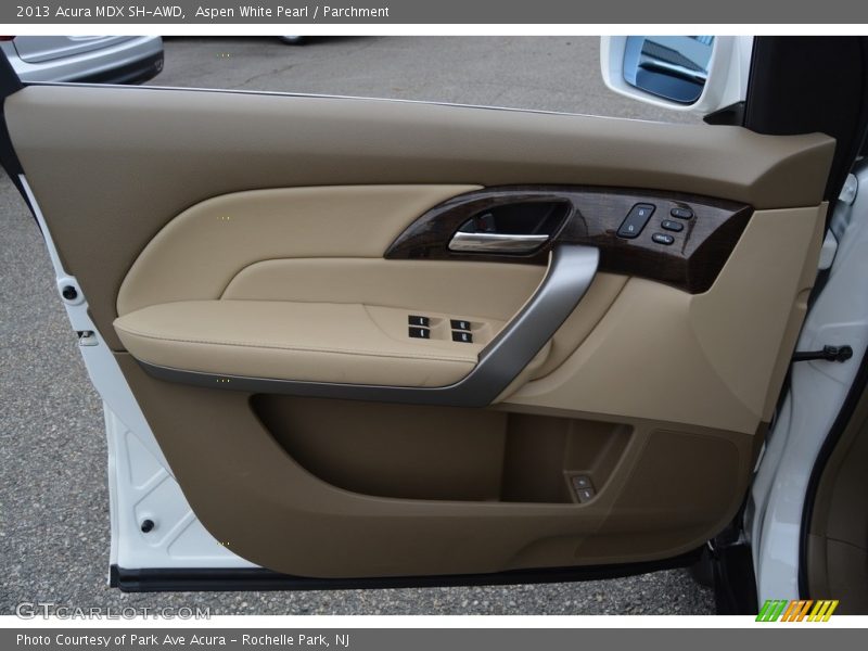 Aspen White Pearl / Parchment 2013 Acura MDX SH-AWD