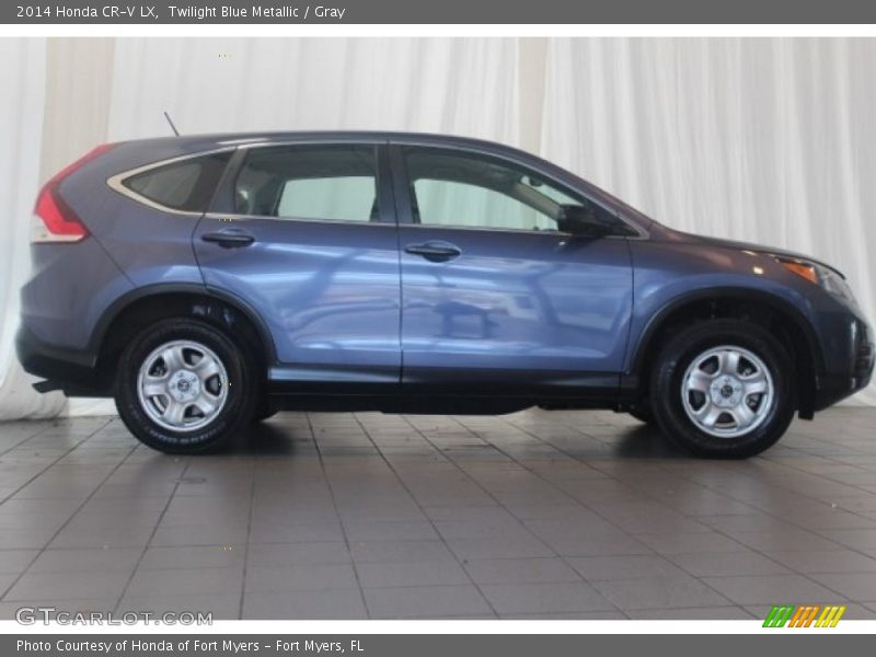 Twilight Blue Metallic / Gray 2014 Honda CR-V LX