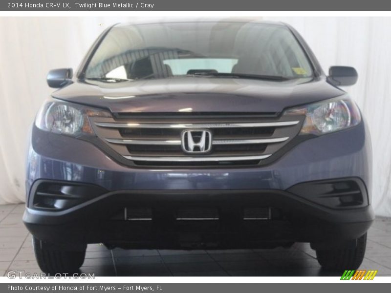 Twilight Blue Metallic / Gray 2014 Honda CR-V LX