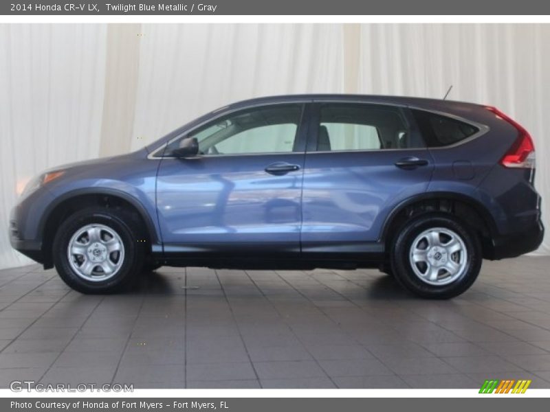 Twilight Blue Metallic / Gray 2014 Honda CR-V LX