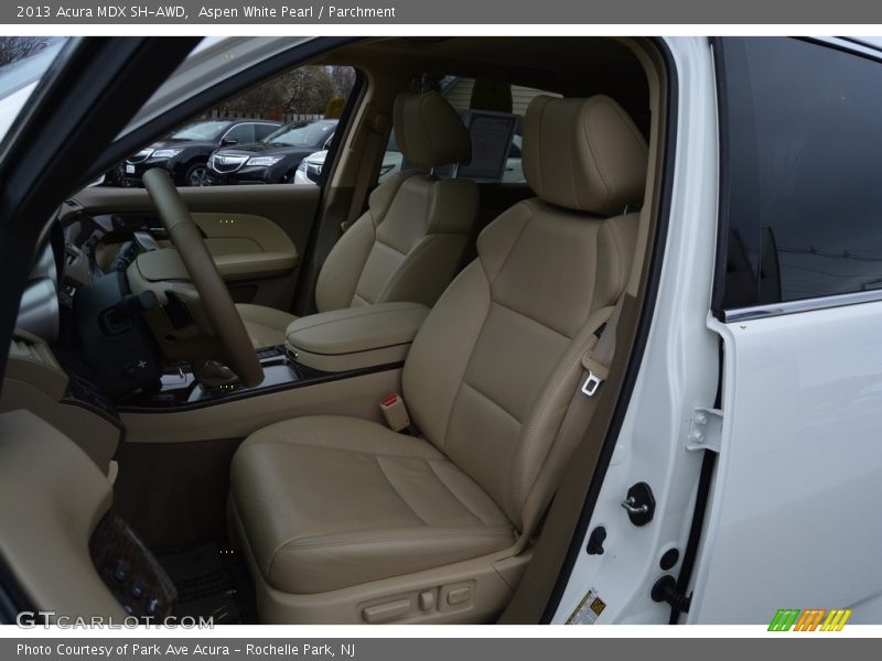 Aspen White Pearl / Parchment 2013 Acura MDX SH-AWD