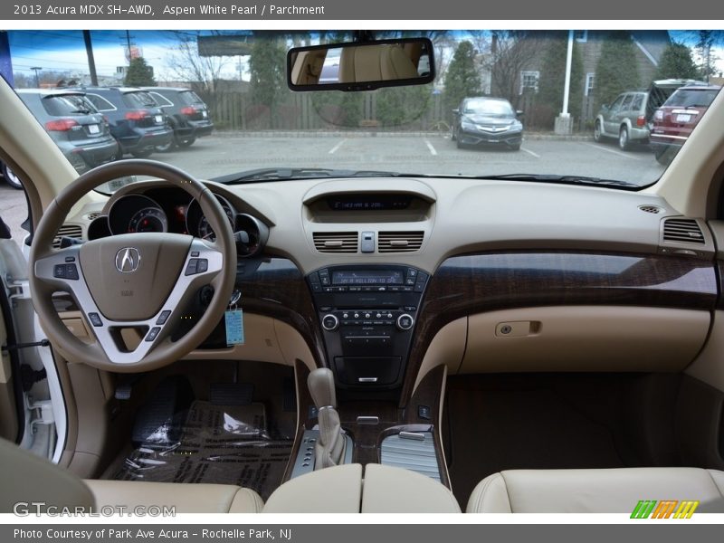 Aspen White Pearl / Parchment 2013 Acura MDX SH-AWD