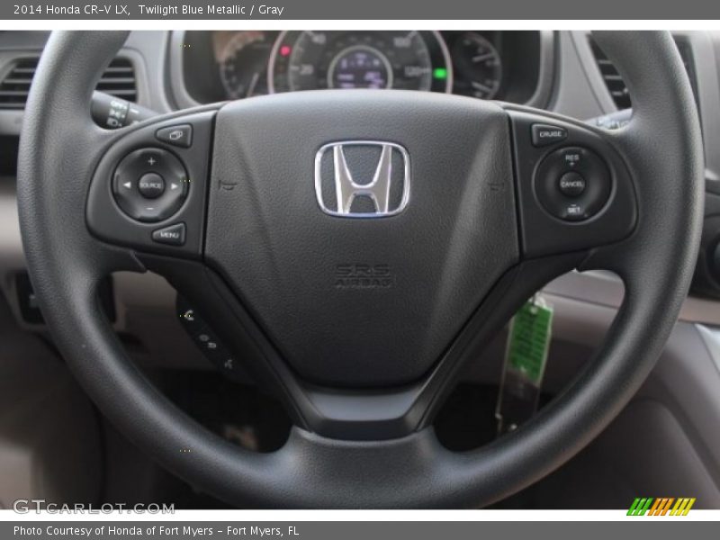 Twilight Blue Metallic / Gray 2014 Honda CR-V LX