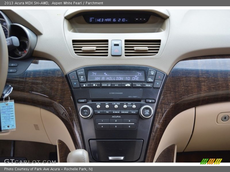 Aspen White Pearl / Parchment 2013 Acura MDX SH-AWD