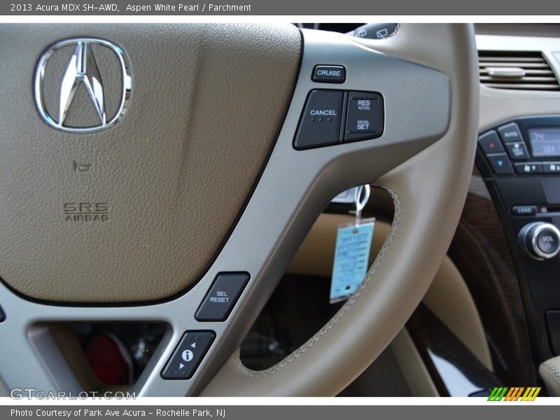 Aspen White Pearl / Parchment 2013 Acura MDX SH-AWD