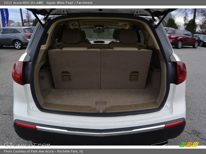 Aspen White Pearl / Parchment 2013 Acura MDX SH-AWD