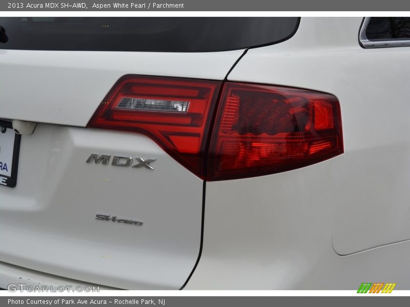 Aspen White Pearl / Parchment 2013 Acura MDX SH-AWD