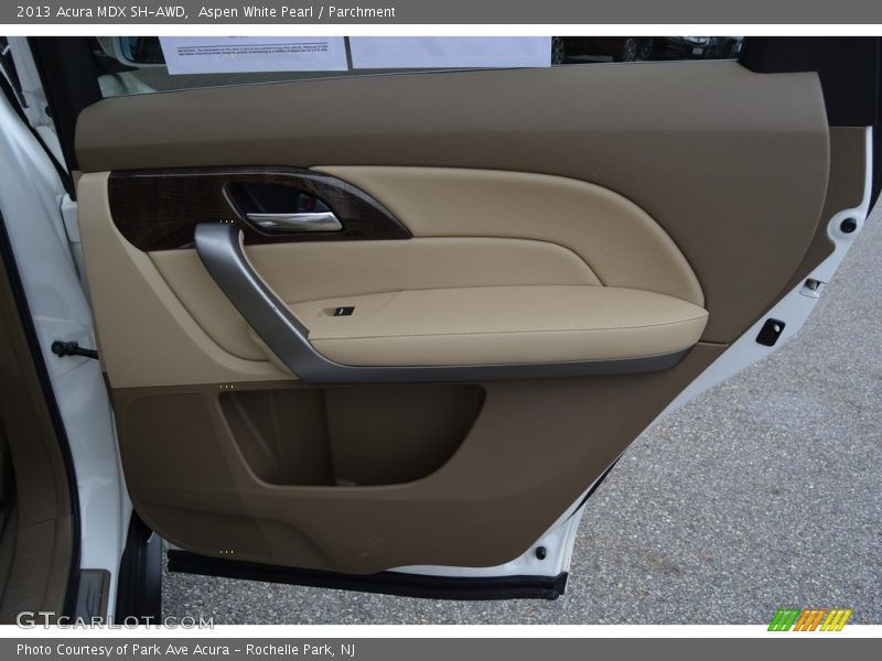 Aspen White Pearl / Parchment 2013 Acura MDX SH-AWD