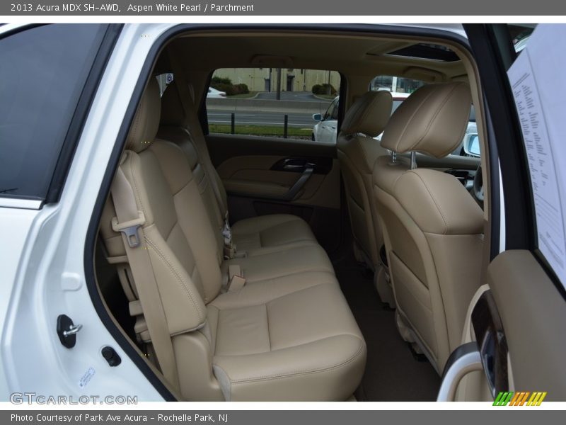Aspen White Pearl / Parchment 2013 Acura MDX SH-AWD