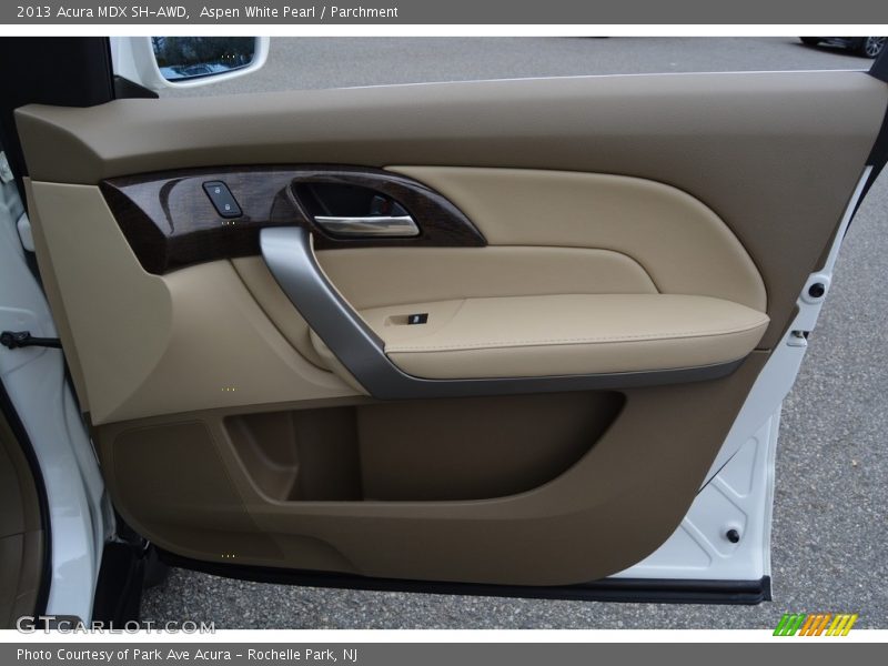 Aspen White Pearl / Parchment 2013 Acura MDX SH-AWD